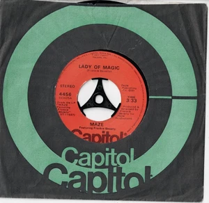 MAZE Lady of Magic USA 7" VINYL 70s SOUL R&B Frankie Beverley - Imagen 1 de 1