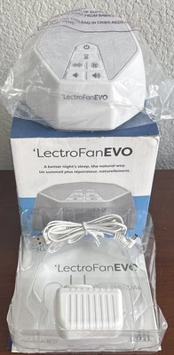 LectroFan EVO- Non-Looping Sleep Sound Machine - Get Better Sleep!!! - White - Image 1 of 4
