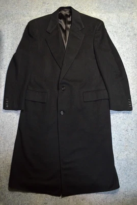 $1999 Marcus Loro Piana 100% Pure Cashmere Coat Black Size Medium/40 R Neiman - Image 1 of 4