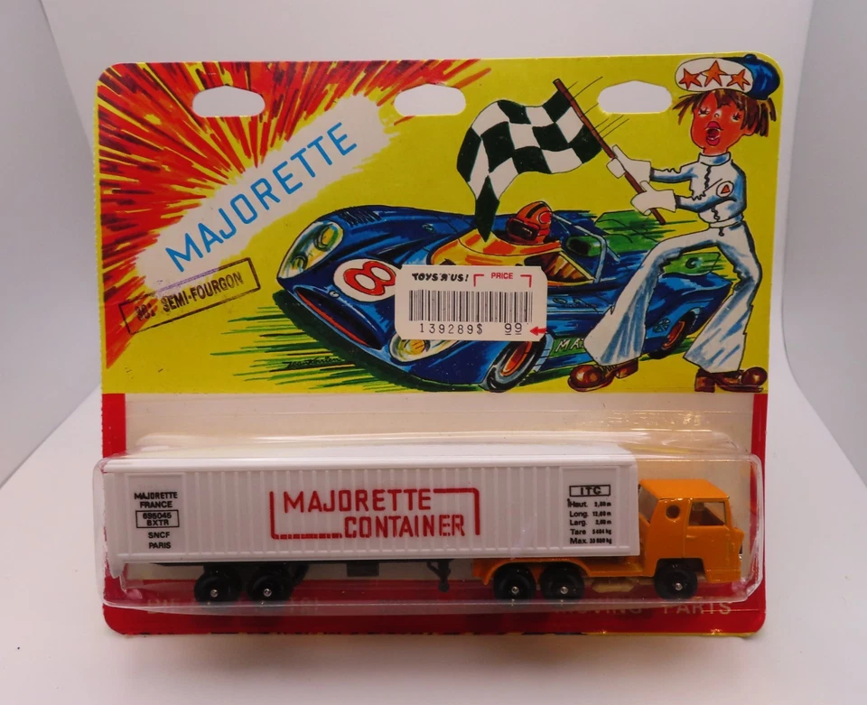 Vintage Majorette Container Truck and Trailer Mint in Excellent Package France - Image 1 of 1