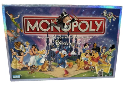 MONOPOLY The Disney Edition Board Game 2001 Parker Brothers COMPLETE - Image 1 of 4