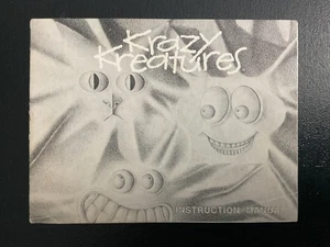 Krazy Kreatures NES Nintendo solo manual de instrucciones - Imagen 1 de 2