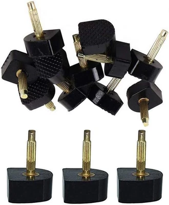 6 Pares (12 PIEZAS) Negro Mujeres Dama Niñas Tacón en Forma de U Tapa Cubierta Zapato Repuesto T Foto 1 de 4