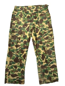 Vintage Ranger Hose Herren L Froschfell Camouflage 70er Jagd USA Gr. 38x30 Distressed - Bild 1 von 17