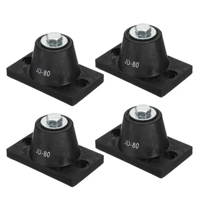 4pcs Rubber Vibration Isolator Mounting Bracket 176lb Load Bearing,97x59x50mm Foto 1 de 4