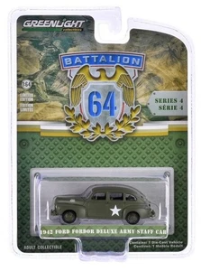 ,GREENLIGHT, FORD Fordor Deluxe Army Staff 1942 de la serie BATTALION 64 en b... - Imagen 1 de 1