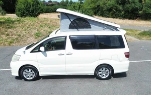 Toyota Alphard Campervan Motorhome White 2.4. Pop up roof and awning - Picture 1 of 23