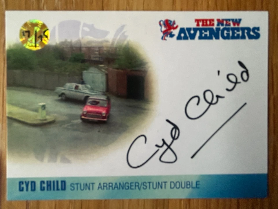 THE NEW AVENGERS COLLECTION: AUTOGRAPH CARD: CYD CHILD CC1 XX/75 - Image 1 of 1