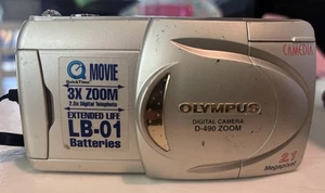 Olympus CAMEDIA D-490 Zoom 2.1MP Digital Camera - Silver Tested - Picture 1 of 3