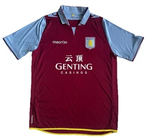 ASTON Villa Fußball Trikot Soccer Home Macron Shirt 2012 2013 KIT Herren Größe XL - Bild 1 von 10
