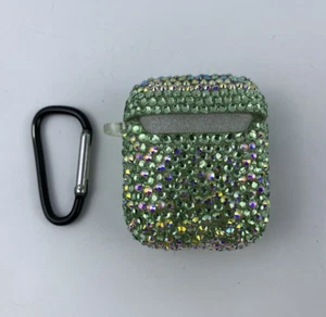 Crystal Shell Case Fits Air Pod Handmade With Multifaceted Rhinestones - Picture 1 of 7