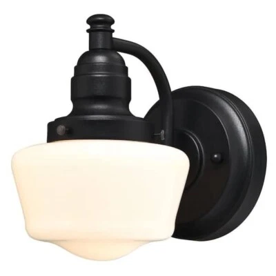 Westinghouse 63143 Eddystone 1-Light Textured Black Outdoor Wall Lantern Sconce - Image 1 of 3
