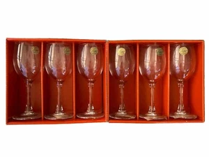 Vintage New Cristal D’Arques Set Of 6 Vicomte 8cl 2.5oz. Glasses Stemware - Picture 1 of 8