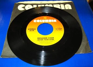 Rosanne Cash, Seven Year Itch / Blue Moon With Heartache - Picture 1 of 1