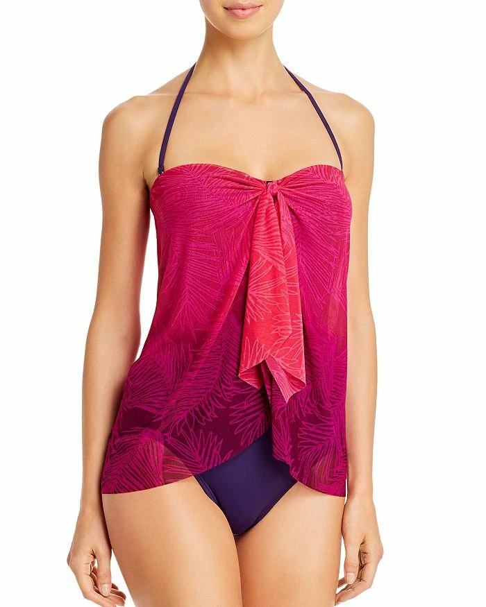 Lauren Ralph Lauren Ombre Palm Flyaway Swimsuit Size 8 # 30b 42