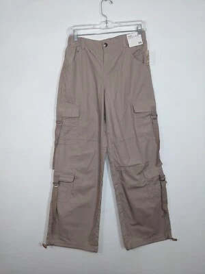 Aeropostale Mens Parachute Relaxed Strap-Pocket Cargo Pants Khaki Beige XS - Image 1 of 4