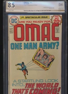 OMAC #1! DC 1974! Signed by Mike Royer! PGX (Not CGC) 8.5! SEE PICS AND SCANS! - Picture 1 of 12