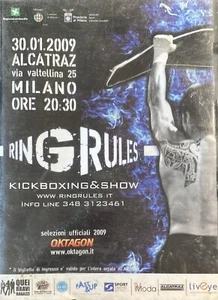 DVD - RING RULES - 30/01/2009 ALCATRAZ MILANO - Imagen 1 de 2