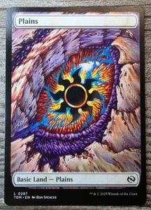 MTG - Dragon Eye Plains - Bordered, Alternate-Art, Regular, Land TDM - 0287 - Picture 1 of 2