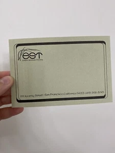 EST Werner Erhard Note Card - Picture 1 of 2