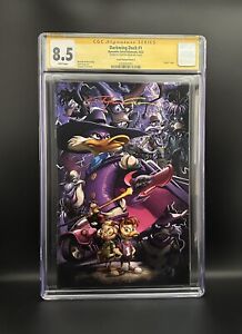 DARKWING DUCK #1 VIRGIN VARIANT CGC 8.5 SS Signed Clayton Crain!! / Limited 750!