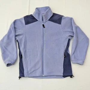 Columbia Sportswear Women's Full Zip Fleece S Purple Zipper Pockets Waist Cinch - Picture 1 of 5