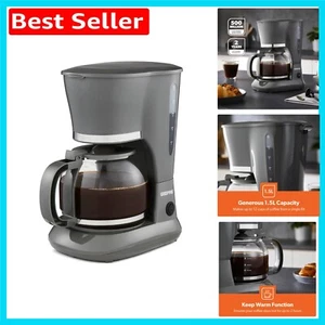 1.5L Coffee Maker with Automatic Shut-off & Anti-Drip Function - Picture 1 of 11