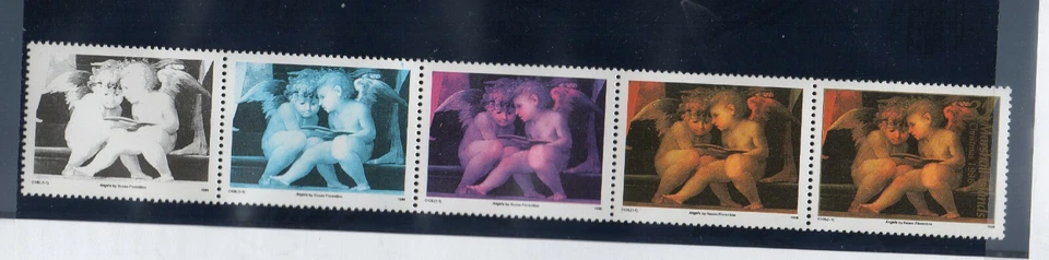 Islas Marshall #616, Ángeles Celestiales de Rosso Florentino, Navidad 1996.  Foto 1 de 1