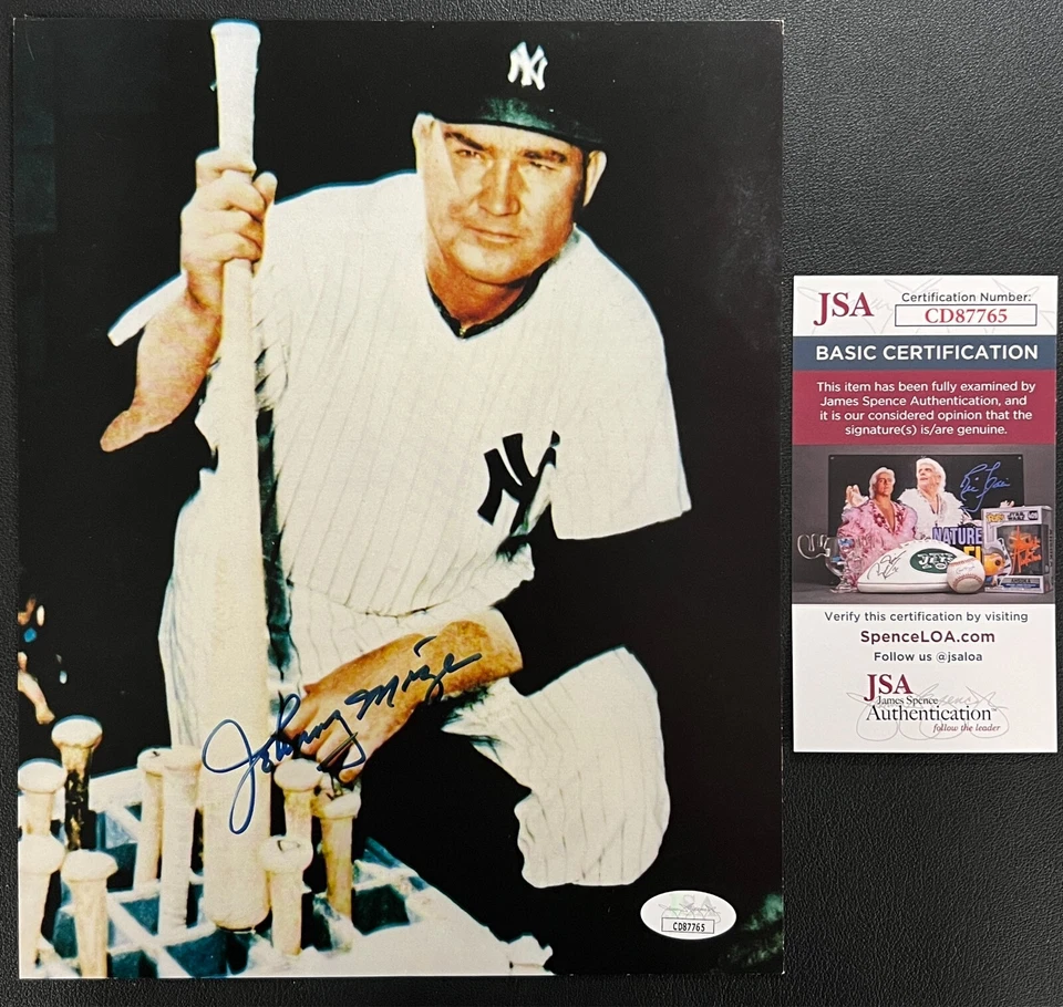 Johnny Mize Signed Color Photo JSA w/COA MLB N.Y Yankees/S.L Cardinals HOF 1981! - Image 1 of 4