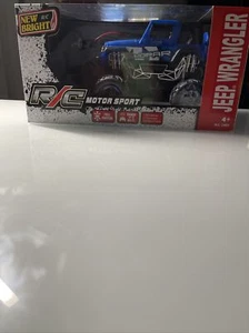 New Bright R/C Motor Sport Jeep Wrangler, 1:24, Full Function, Blue (2480) - Picture 1 of 4