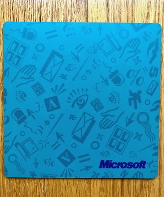 UNUSED Vintage 90's Rare Wingdings Internet Green Mousepad Microsoft Retro - Image 1 of 4