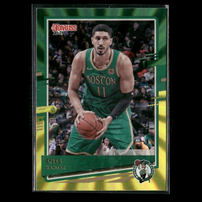 Holograma Donruss Enes Kanter #27 2020-21 láser verde amarillo Boston Celtics  Foto 1 de 3