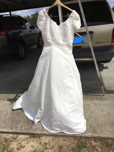 Wedding Dress, Oleg Cassini, White, Bride, Long, Read Description - Picture 1 of 21