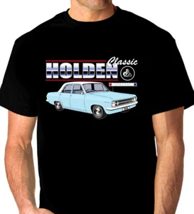 1966 1967 HOLDEN HR SEDAN QUALITY BLACK T-SHIRT (10 CAR COLOURS) BIG FIT - Picture 1 of 24