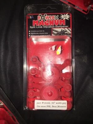 Bowjax Magnum Split Limb Vibrations Dampener 1026B .90" Width Gap - Image 1 of 3