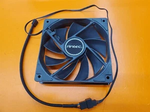 ⭐️⭐️⭐️⭐️⭐️ Desktop Black Antec 120mm 3-Pin to 4-Pin Adapter Case Cooling Fan - Picture 1 of 4
