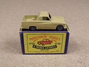 OLD VINTAGE LESNEY MATCHBOX # 50 COMMER PICKUP ORIGINAL BOX - Picture 1 of 17