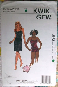 Kwik Sew Vintage 1997 Sewing Pattern 2663 ~ Camisole Slip & Panties XS-XL - Picture 1 of 2