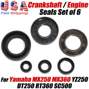 Crankshaft / Engine Seals Kit For Yamaha MX250 MX360 1973 1974 YZ250 DT250 RT360 - Picture 1 of 11