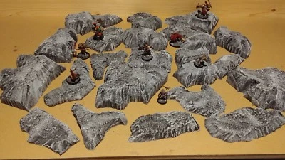 Wargaming Terrain - Caja grande juego de colinas acabado piedra Foto 1 de 4