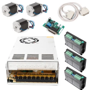 3Achse Nema23 Schrittmotor 270oz-in 3A+Treiber DM542A 4.2A CNC Steuerung Kit Set - Bild 1 von 11