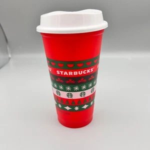 Starbucks Holiday Christmas Collectable 2020 Reuseable Plastic Cup 16oz Grande - Picture 1 of 9