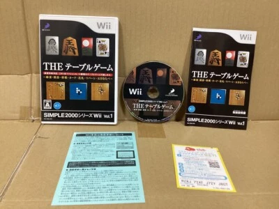 Wii D3 PUBLISHER Simple 2000 Series Vol. 1 The Table Game Japan ver. working - Image 1 of 3