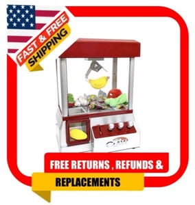 Home Arcade Carnival Crane Claw Game Electronic Game Grabber Candy Gum + Toys - Picture 1 of 6