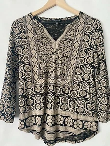 Lucky Brand Patterned Shirt Long Sleeve Small - Picture 1 of 9