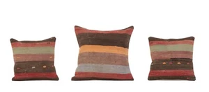 Kilim Pillow Cover SET of 3 pcs 15.75" x 15.75" FREE Fast Shipment 10913 - Picture 1 of 12