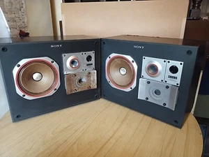 Vintage Sony SS-S890WR Audiophile Speakers Rare Japan Kabuki Audio Parts - Picture 1 of 16