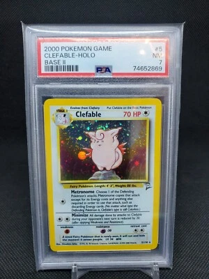 2000 Clefable 5/130 Holo Base Set 2 Rare PSA 7 Pokemon TCG - Image 1 of 2