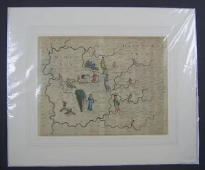 Middlesex & Hertfordshire: antique map by Michael Drayton, 1613 (1622 edition) - Picture 1 of 2