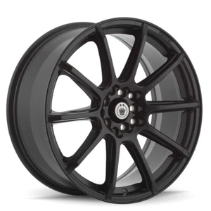 16x7 +40 Konig Control 5x108,5x114.3 Matte Black Wheels (Set of 4) - Picture 1 of 2